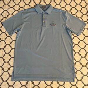 Peter Millar Summer Comfort Performance Golf Polo Black Jack National Mens Large